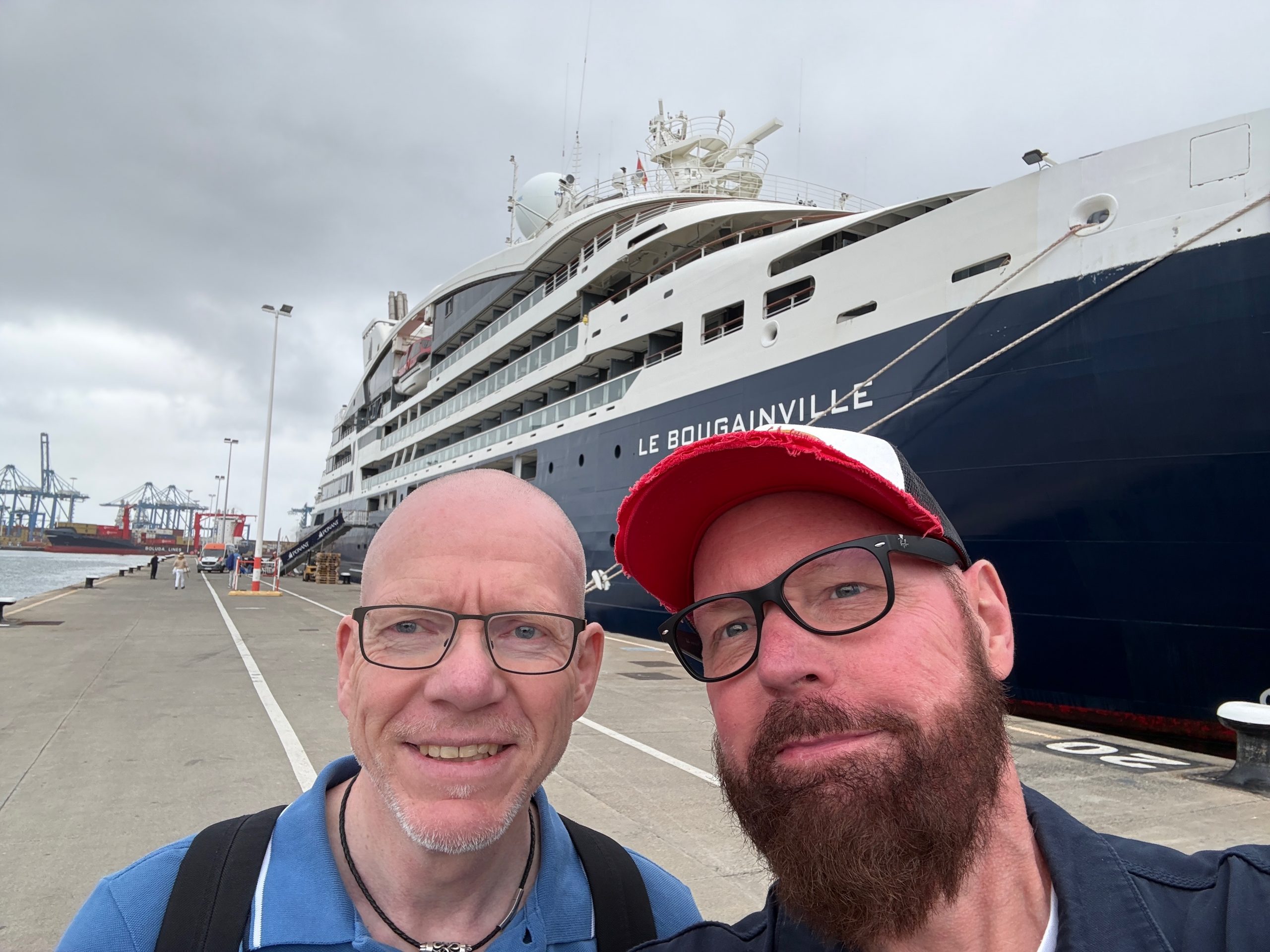 Persönlicher Reisemoment vor der Le Bougainville