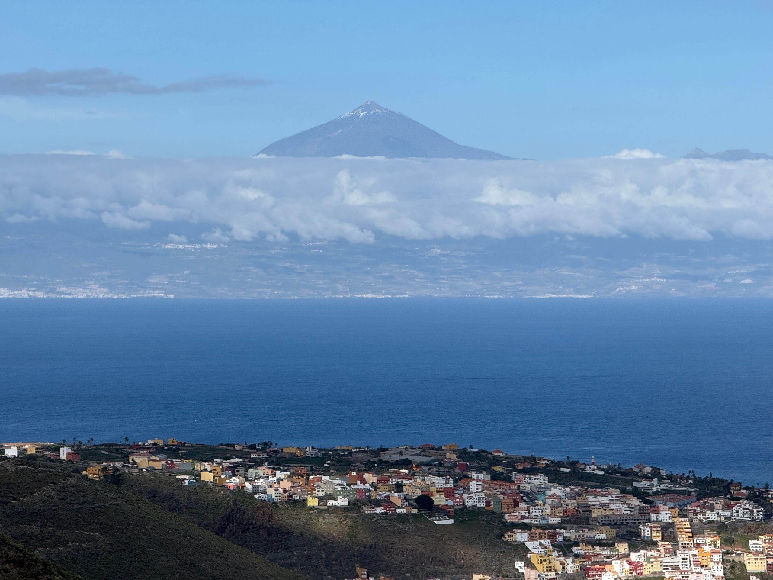 Blick von La Gomera auf den Teide