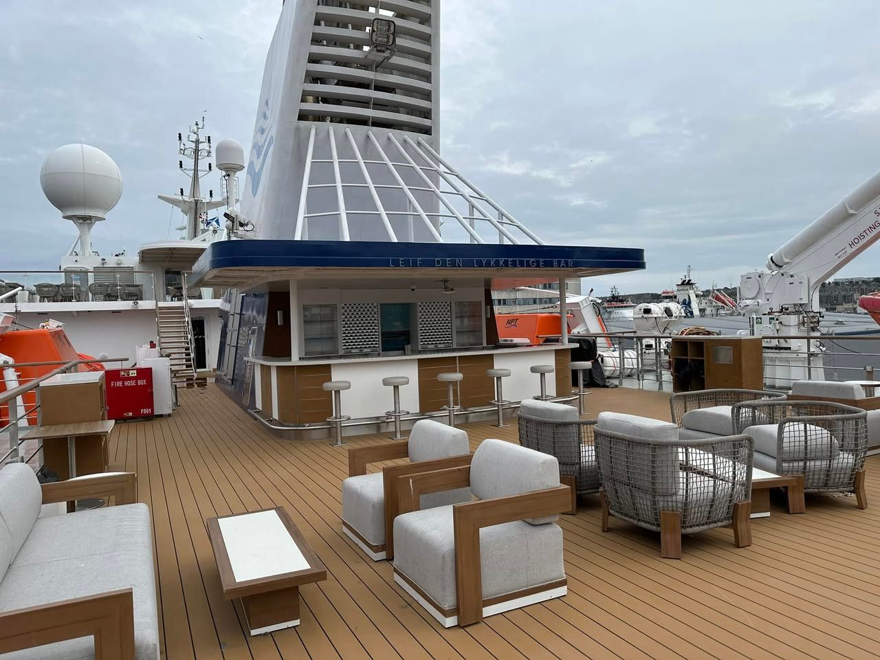 Oberes Sonnendeck der Ocean Albatros
