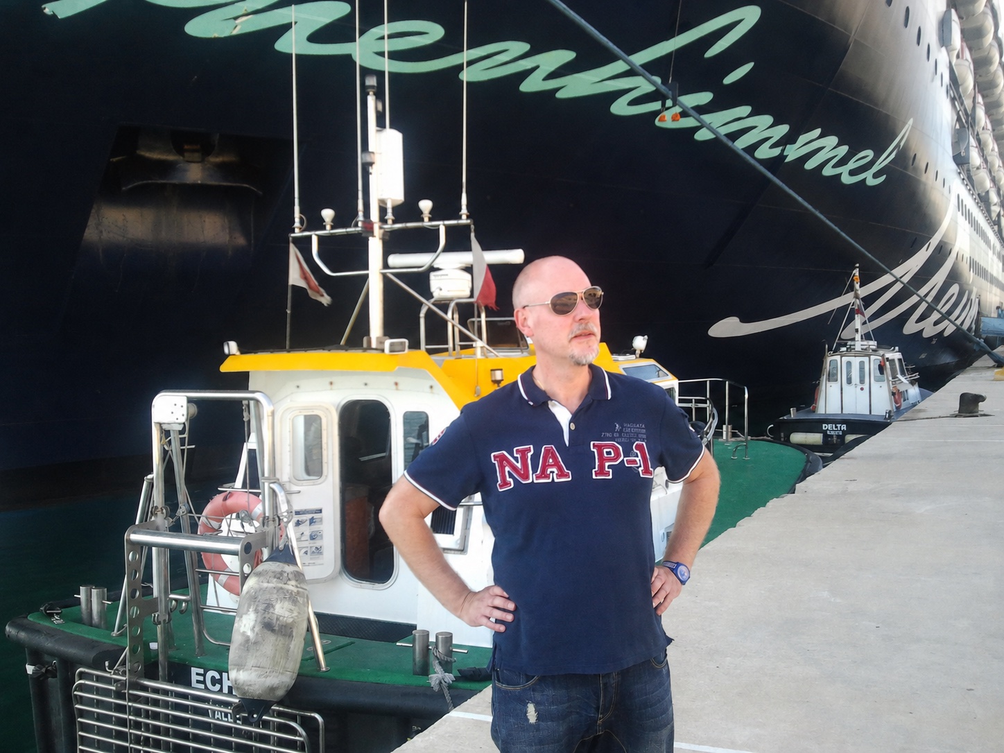 Hans-Mario Praetor 2011 bei seiner ersten Kreuzfahrt mit der damaligen Mein Schiff 1 in Malta