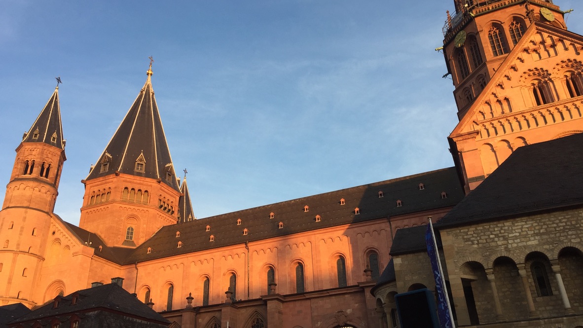 Mainzer Dom im warmen Licht
