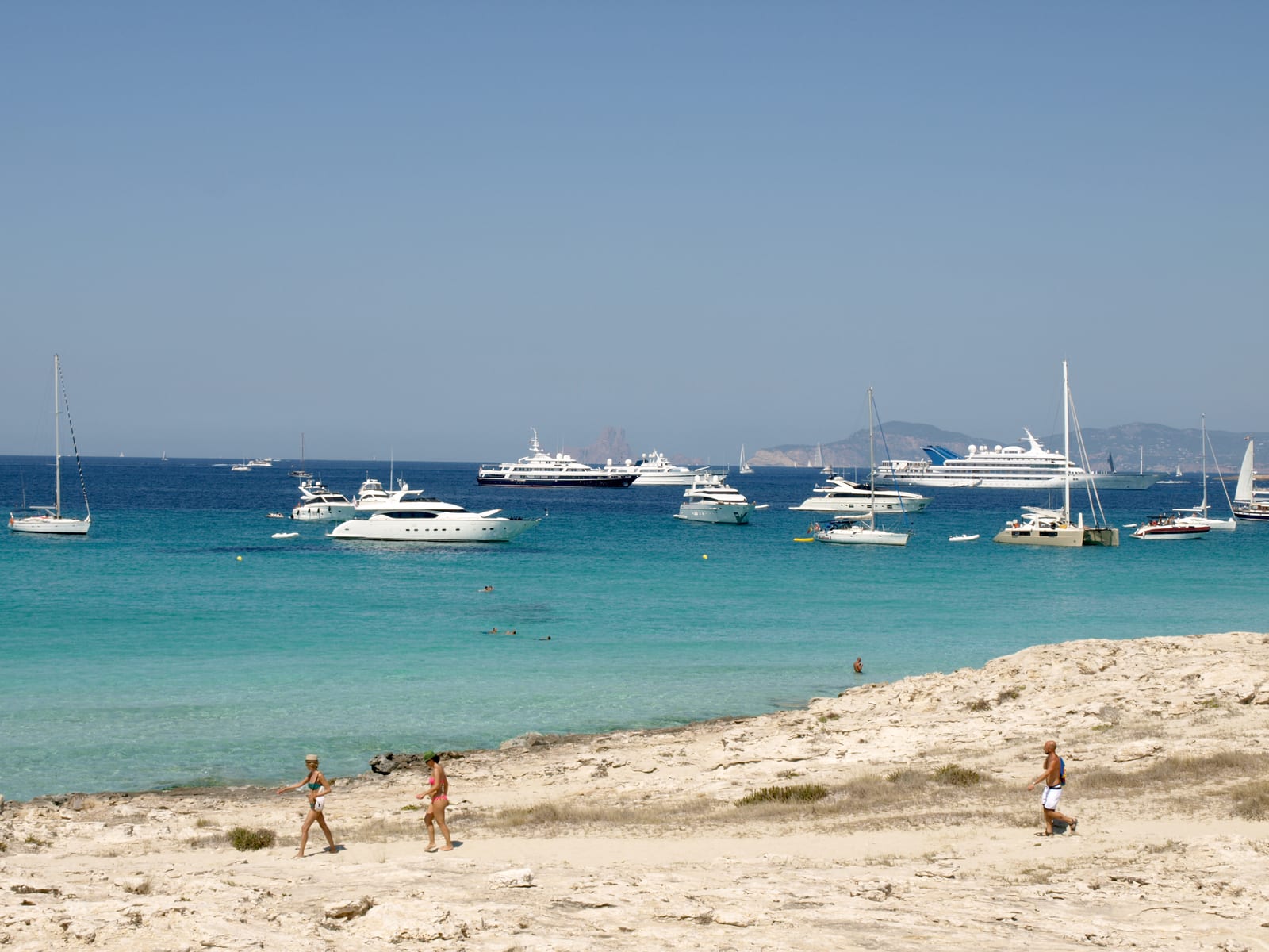 Heller Strand Ses Illetes auf Formentera