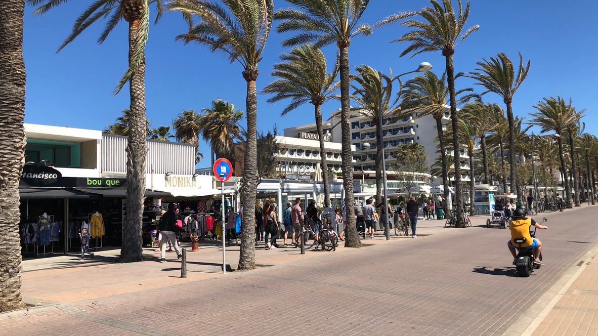 Palmenpromenade an der Playa de Palma