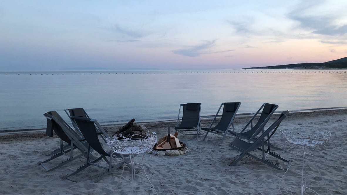 Ruhiger Strand an der Türkischen Ägäis