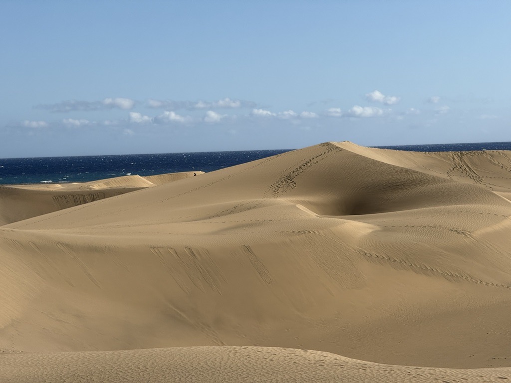 Dünen und Atlantik auf Gran Canaria